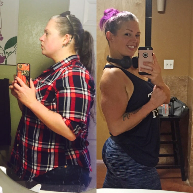 After giving up junk food and booze, Misty Mitchell lost 139 pounds. At her worst, she was drinking more than 1,000 calories of alcohol.