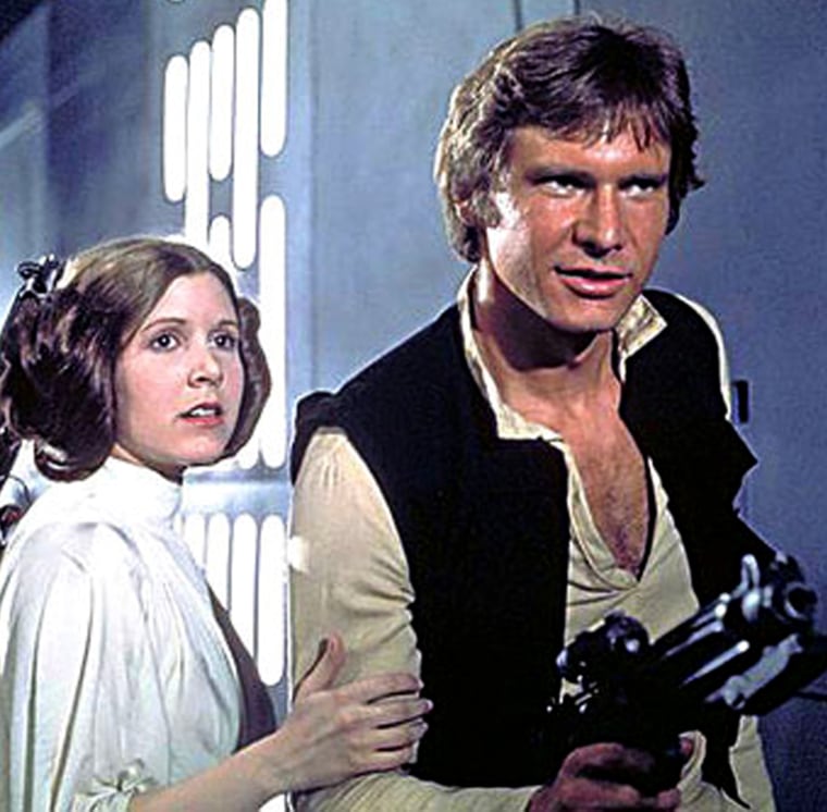 Princess Leia and Han Solo