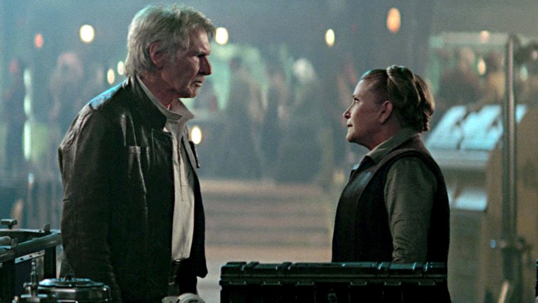 The force awakens: Han Solo Princess Leia