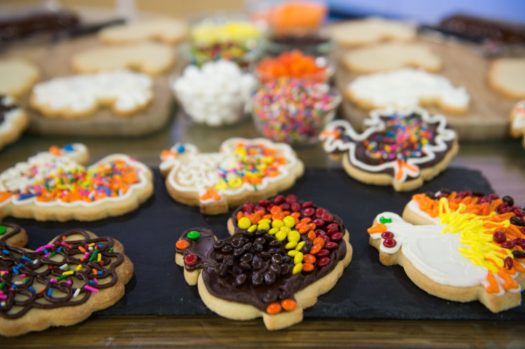 A cookie decorating station will sweeten any kids' table!
