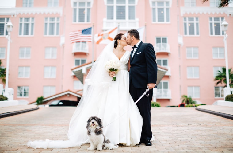 Dog at wedding