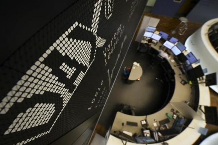 The German share prize index (DAX) board is seen at the trading room of Frankfurt's stock exchange