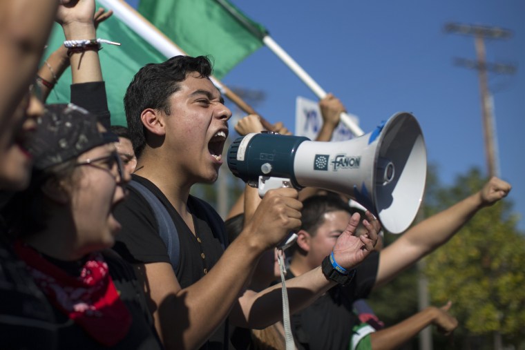 Image: Los Angeles Area Students Organize Large Anti-Trump Protest