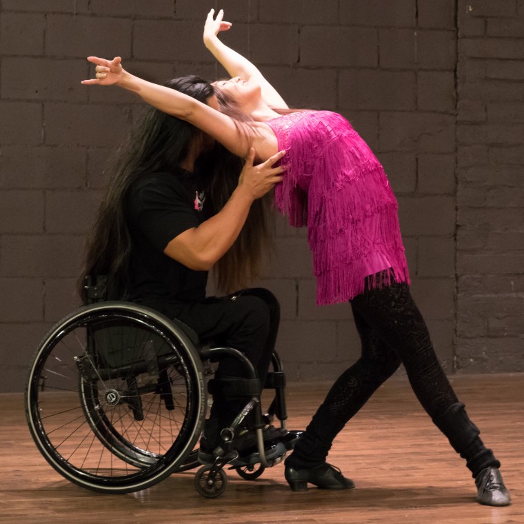 Marisa Hamamoto with her dance partner, Adelfo Cerame Jr.