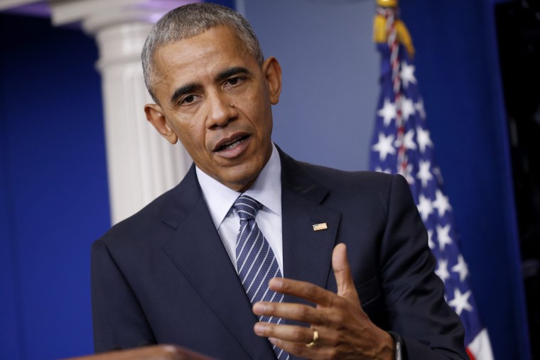 Image: US President Barack Obama hosts press conference at the White House