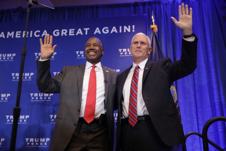 Donald Trump And Mike Pence Campaign Together In Pennsylvania