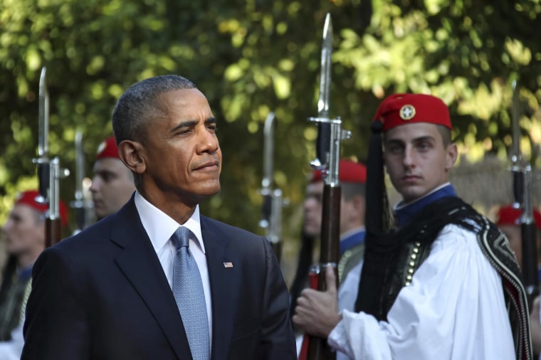 Image: Barack Obama, Panos Kammenos