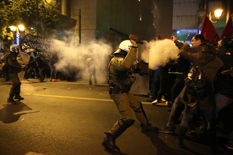 Image: Protests against US President Barack Obama's visit to Athens