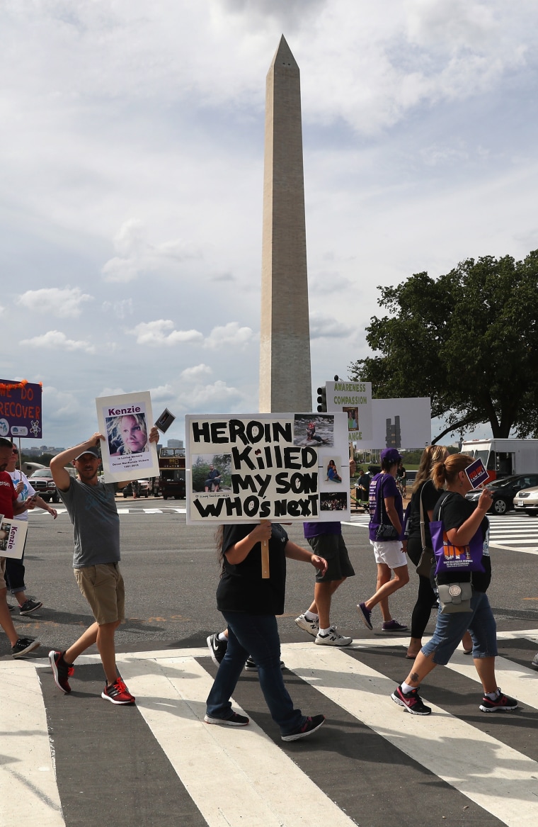 Activists March On Capitol Hill To Urge Congress To Approve Funding For Opioid Crisis