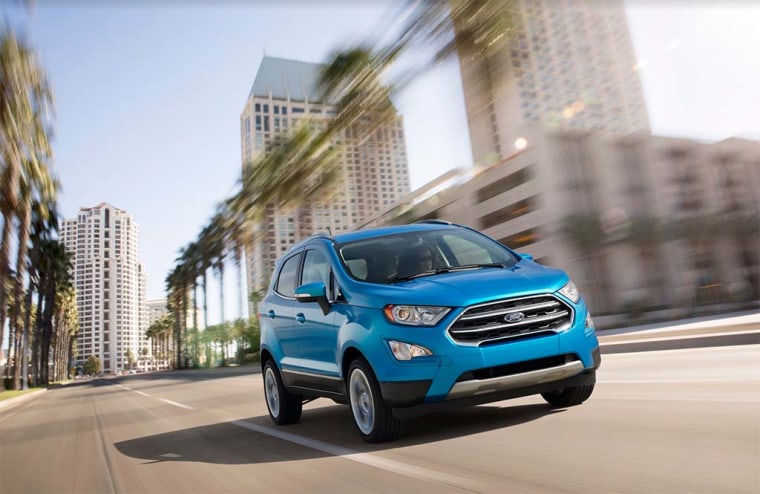 Ford has been a long-time player in the SUV market with models ranging from the Edge to Explorer. Now it has downsized to the Ecosport, its smallest U.S. ute yet.