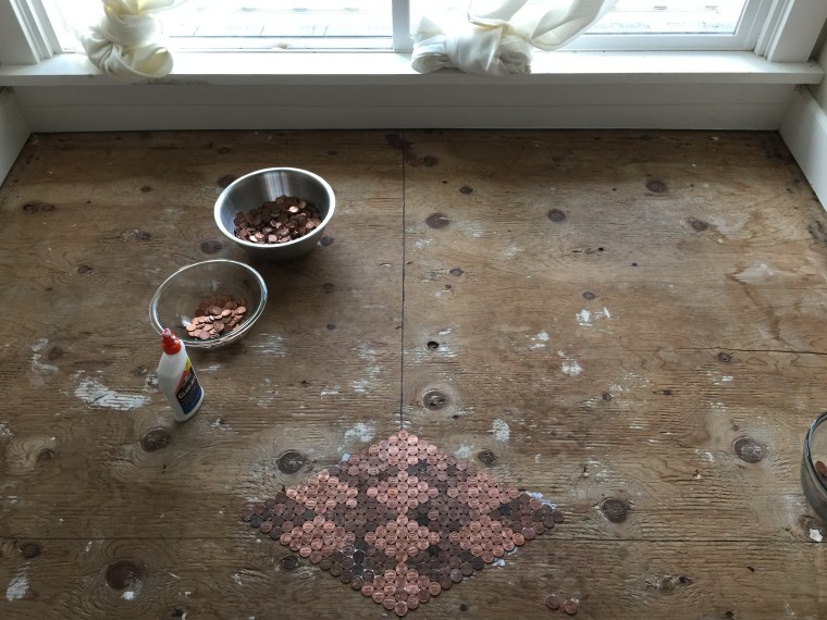 This Diy Floor Was Made Out Of Pennies