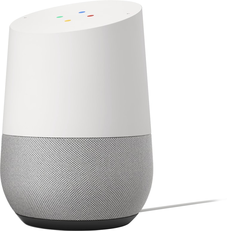 Google Home is a voice-activated speaker that answers your questions. It’s your own Google, always ready to help. Just start with, "Ok Google".