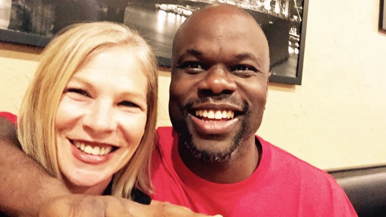 Image of Debbie Baigrie and Ian Manuel, who formed unlikely friendship.