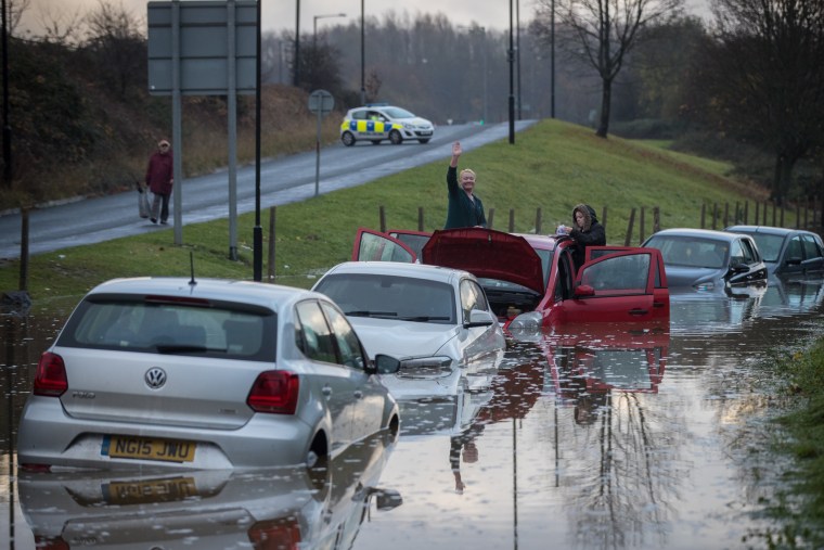 Image: Met Office Issue Severe Weather Warnings After A Weekend Of Storms