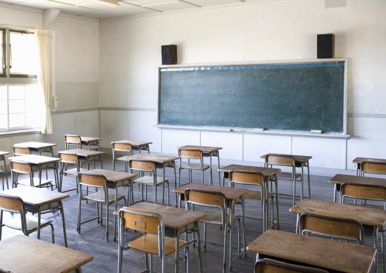 Image: elementary school classroom