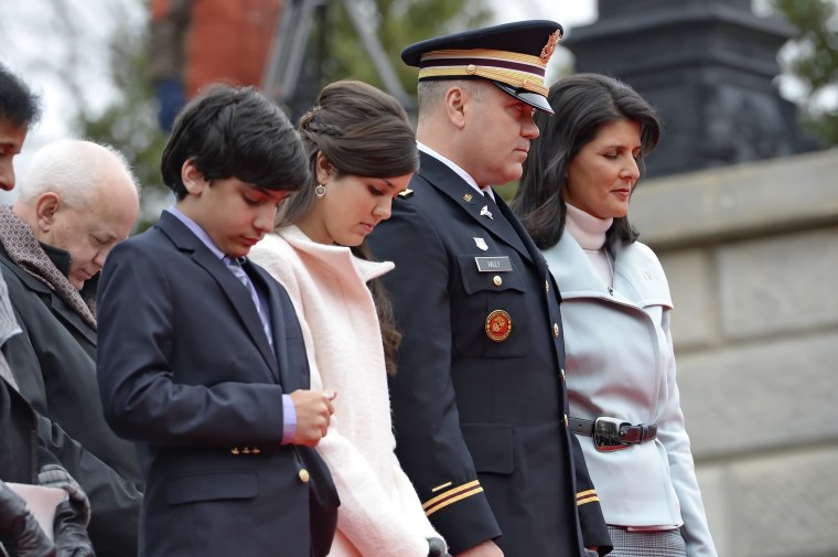 Image:  Naline Haley, Rena Haley, Michael Haley, Nikki Haley