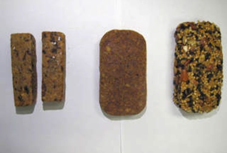 Image: NASA food bars for Orion