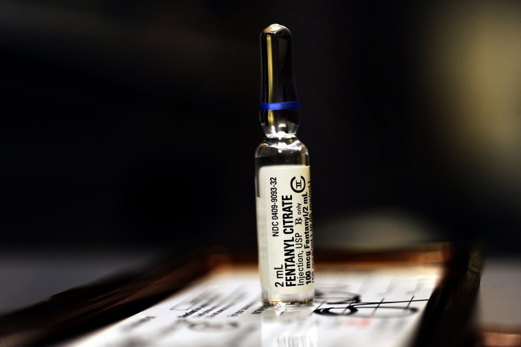 Image: Fentanyl Citrate, a CLASS II Controlled Substance as classified by the Drug Enforcement Agency in the secure area of a local hospital Friday, July10, 2009. Joe Amon / The Denver Post