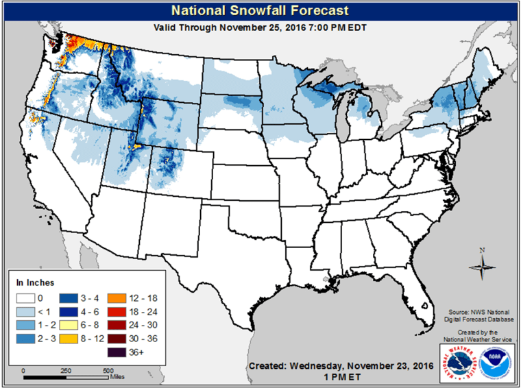 Thanksgiving Snow? Holiday Could Be Cold and Wet for Many