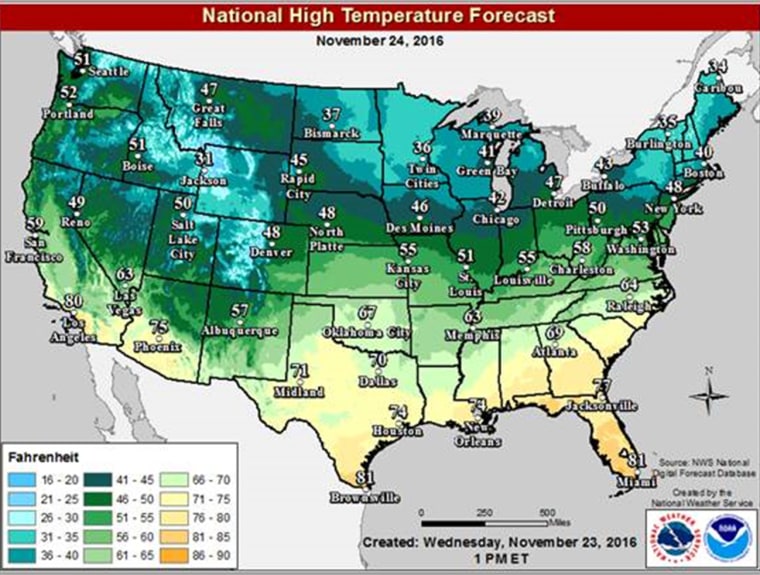 Image: National High Temperature Forecast