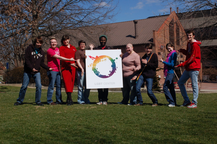 Students at the LGBT Center at University of Louisville