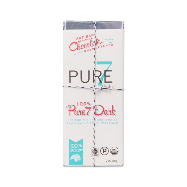 Pure 7 dark chocolate bar