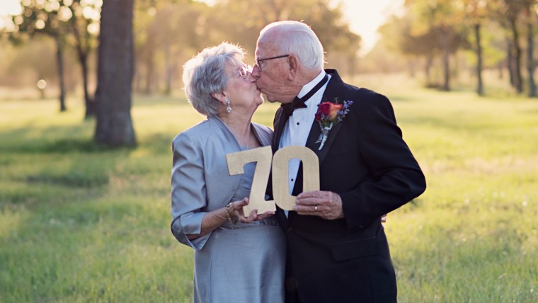 Couple Celebrates 70th Anniversary By Taking The Wedding Photos They Never Got