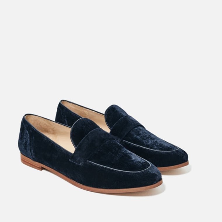 Velvet loafers