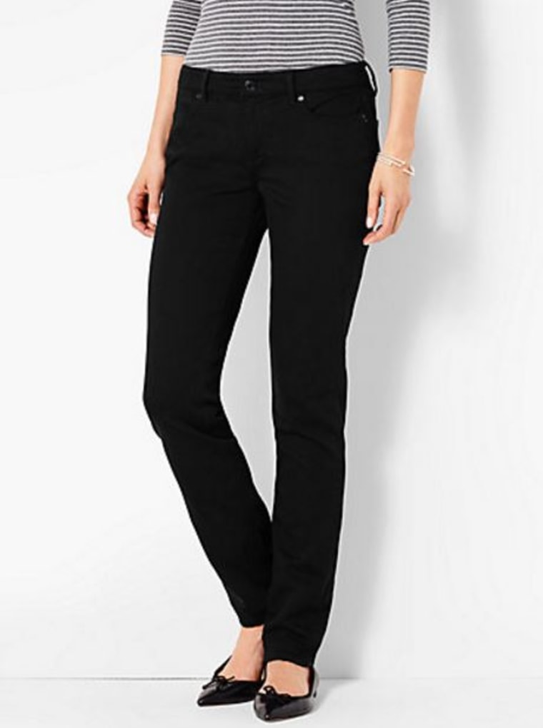 Straight-Leg Black Pant