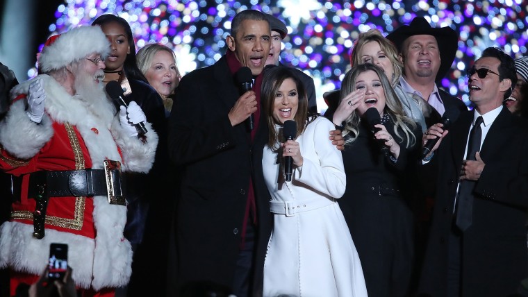 President And Mrs. Obama Attend National Christmas Tree Lighting