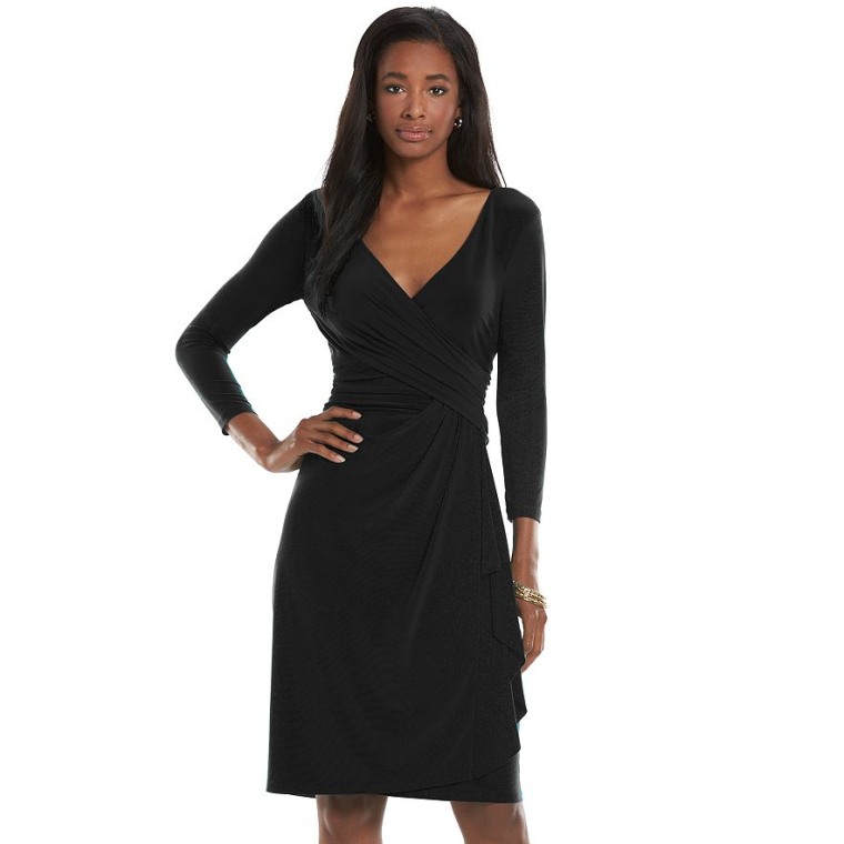 Little Black Wrap Dress - By Lauren M