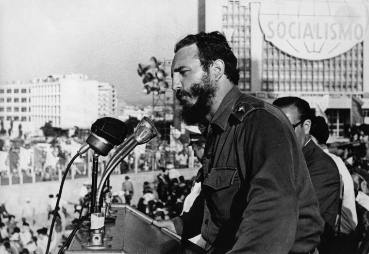 Image: Fidel Castro addresses a rally in 1959