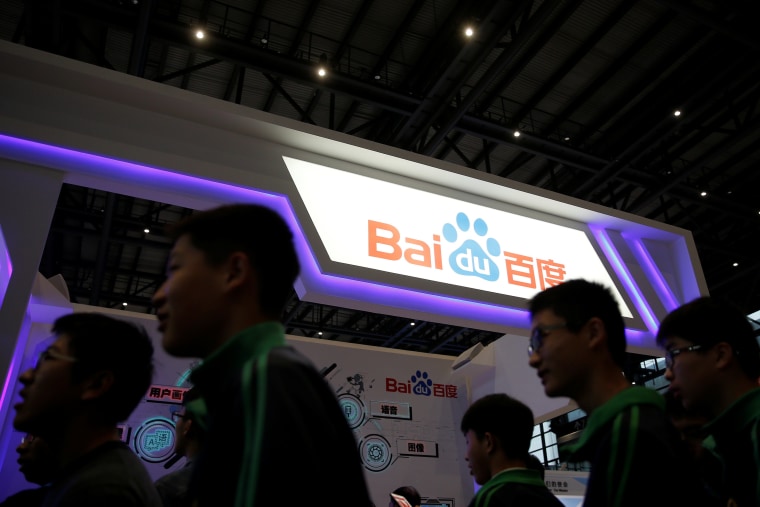 Image: A Baidu sign