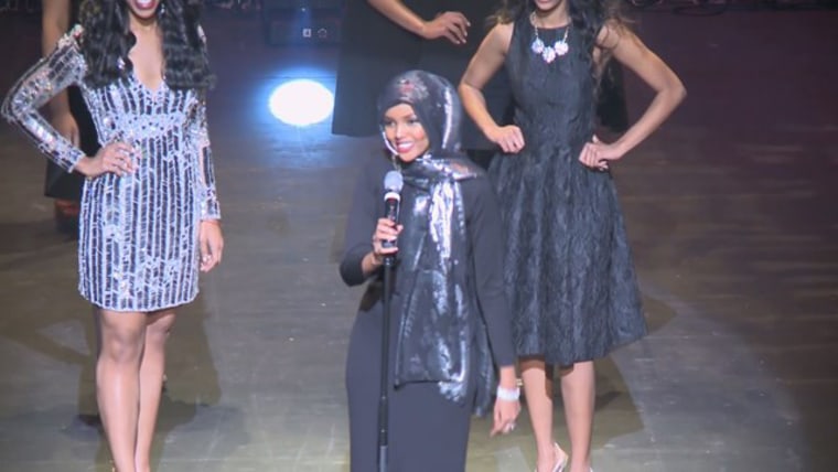 Halima Aden, a Somali-American teen who opted for traditional attire at Miss Minnesota USA pageant.