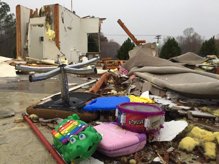 Image: Damage at Ider Daycare in Flatrock, Alabama