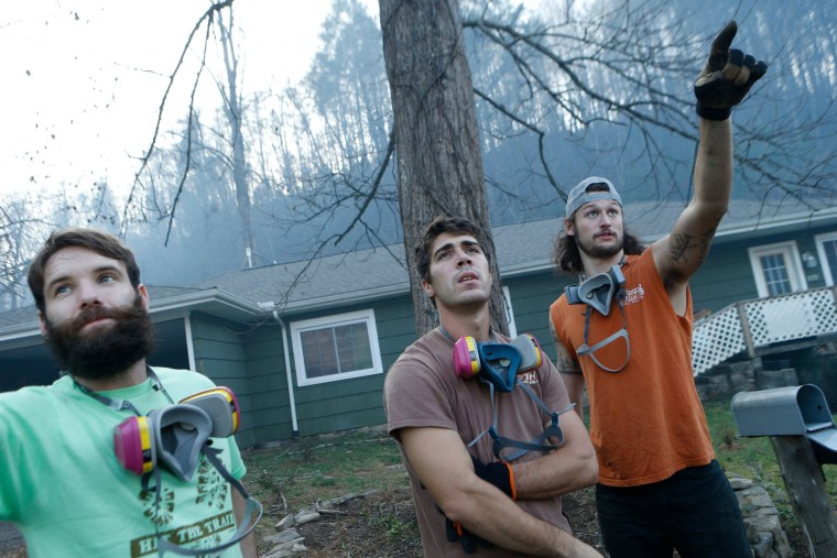 Image: Wildfires Rage Through Tennessee Resort Town Of Gatlinburg