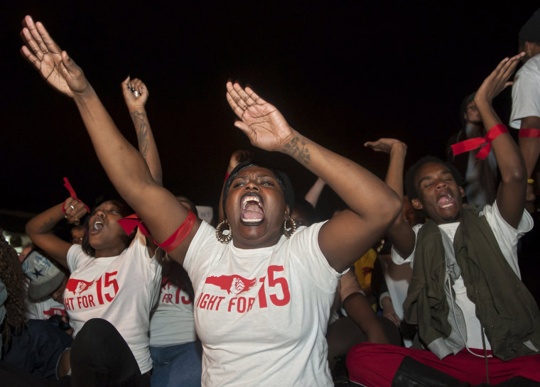 Image: Durham, NC rally advocates for increase in minimum wage