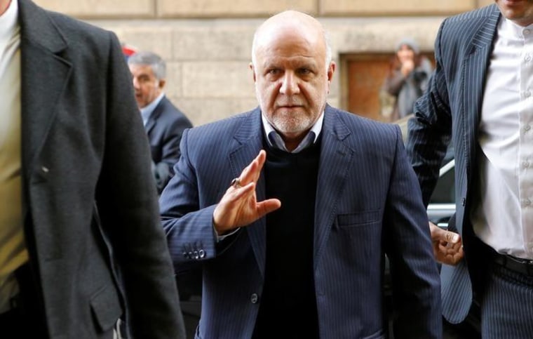 Iran's Oil Minister Zanganeh arrives for an OPEC meeting in Vienna