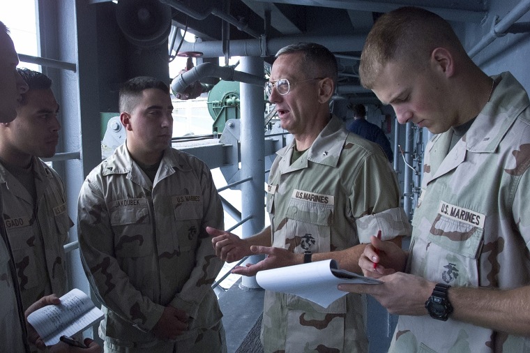 Image: James M Mattis on the USS Peleliu before Afghanistan mission