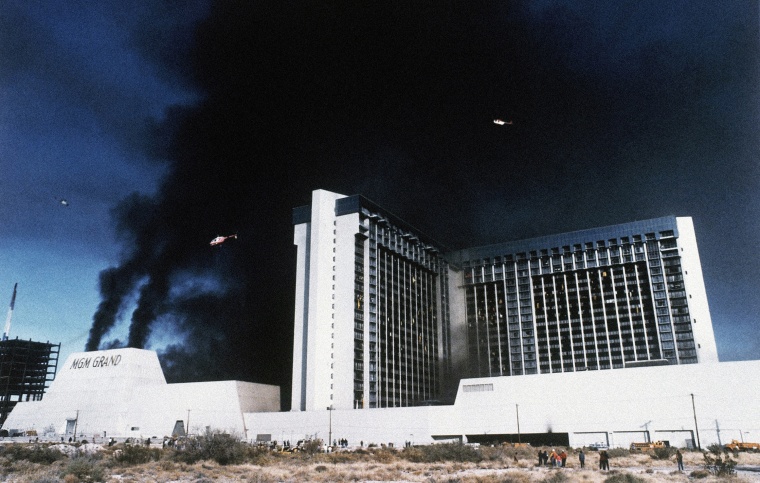 IMAGE: MGM Grand Hotel fire