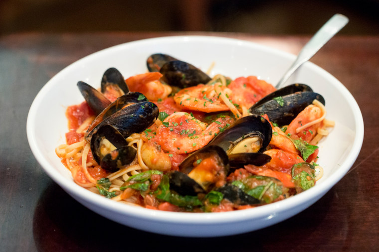 Linguine di Mare - part of Olive Garden's new lighter fare menu