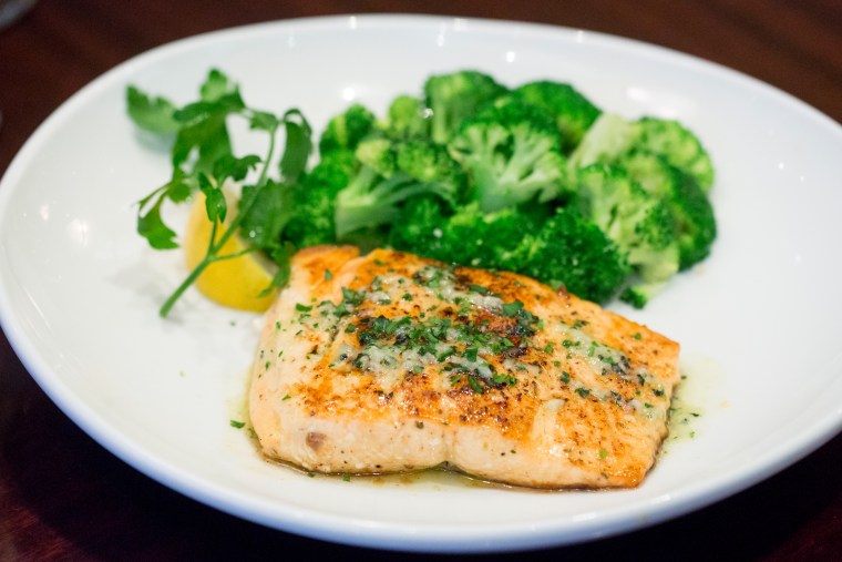 Herb-Grilled Salmon - part of Olive Garden's new lighter fare menu