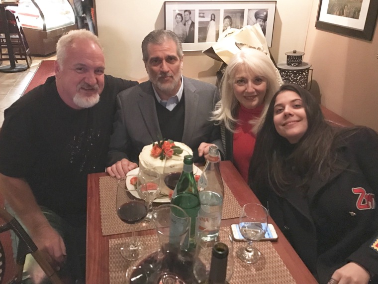 Art Smith with the Germanottas (aka the Gagas): Lady Gaga's dad Joe, mom Cynthia and sister Natali.