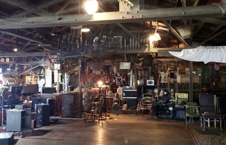 Image: This 2014 photo provided by Ajesh Shah shows the interior of a portion of the 'Ghost Ship' warehouse