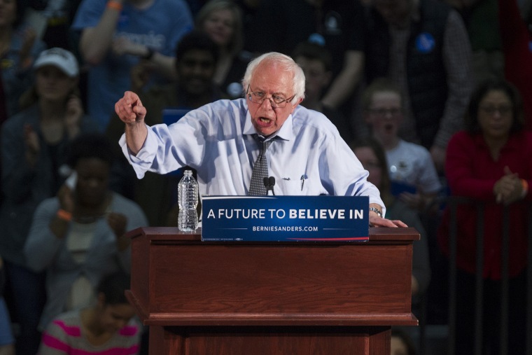Presidential Candidate Bernie Sanders Holds Campaign Rally Ahead Of Super Tuesday