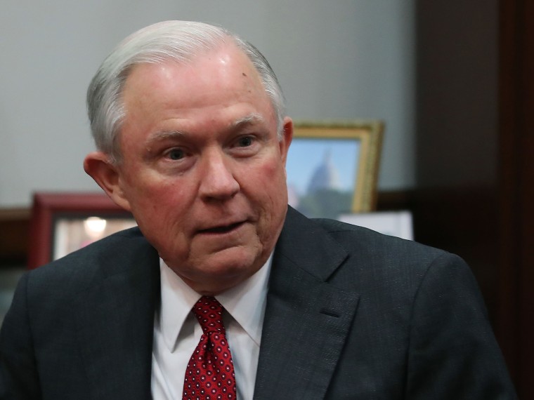 Image: Senate Judiciary Committee Chairman Chuck Grassley Meets With Trump's Attorney General Nominee Sen. Jeff Sessions