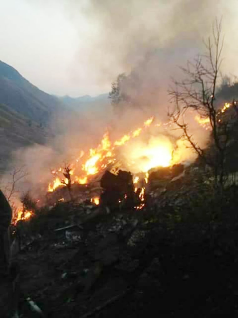 Image: Scene of the plane crash