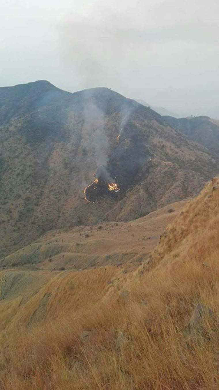 Image: Scene of the plane crash