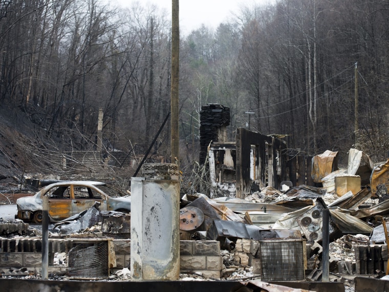 IMAGE: Tennessee wildfire damage