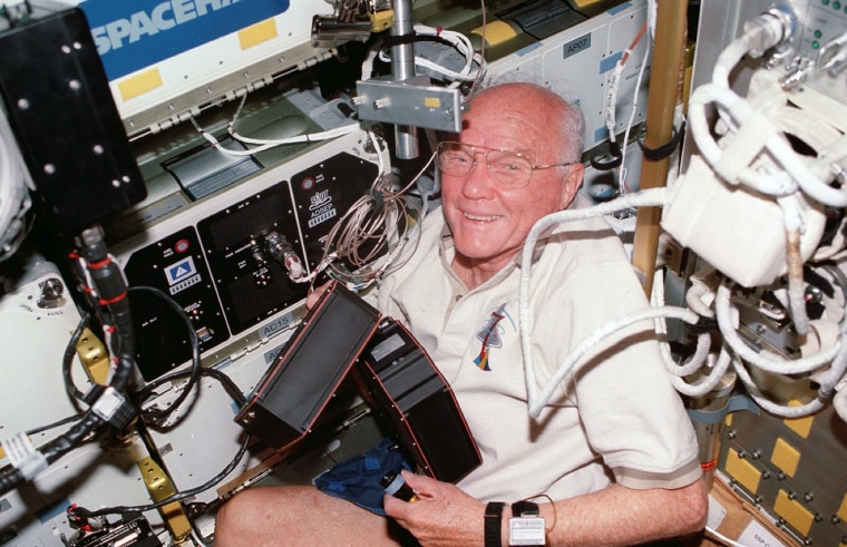 Image: John Glenn in Spacehab